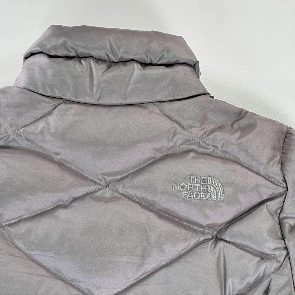 The North Face Puffer Jacket 550 Fill Chevron Down Grey S - Picture 6 of 13